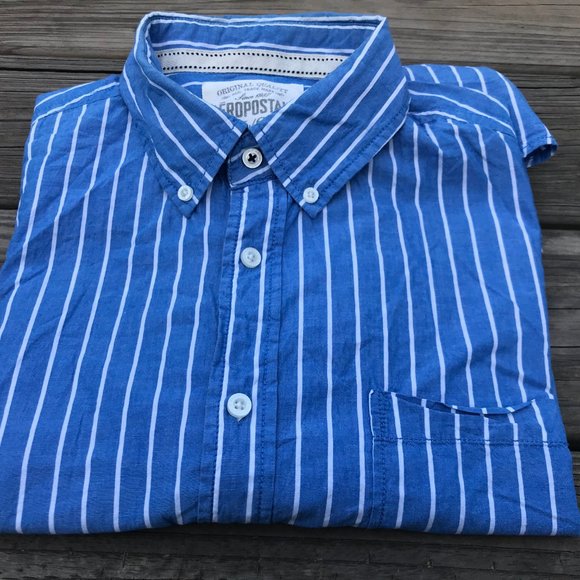 Aeropostale Men Casual Shirt Button Down Collared - Picture 7 of 7
